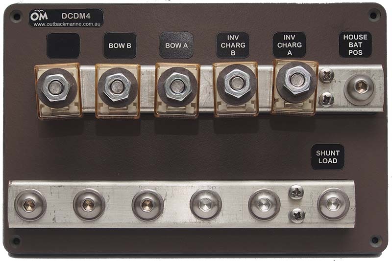 DC Distribution Board with Positive and Negative Bus Bars - 5 Position