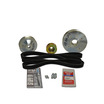 Balmar Pulley Kit, Volvo 2001, 2002, 2003, 2003T (Two K6 Pulleys, no FW Pump)