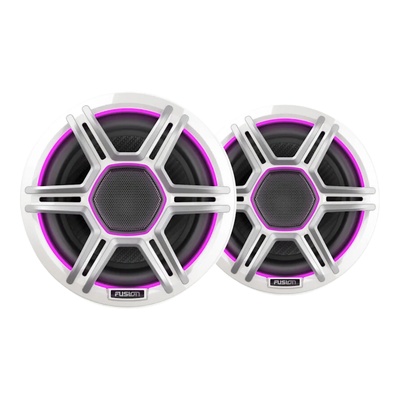 Fusion Apollo™ 6.5&quot; LED Marine Speakers with Sports White Grilles