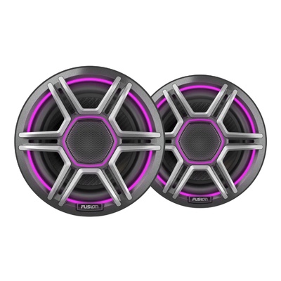 Fusion Apollo™ 6.5&quot; LED Marine Speakers with Sports Grey Grilles