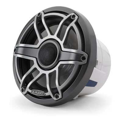 JL Audio M6-880X-S Marine Speakers, 8.8&quot; with Titanium Sport Grille