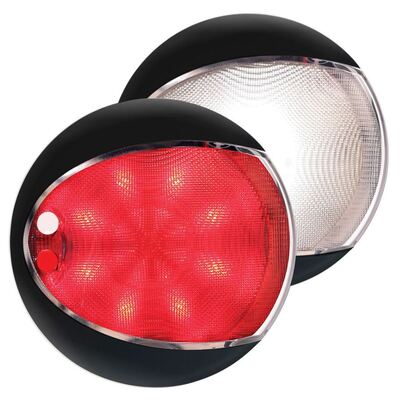 Hella EuroLED 130 White / Red Touch Lamp Black Shroud