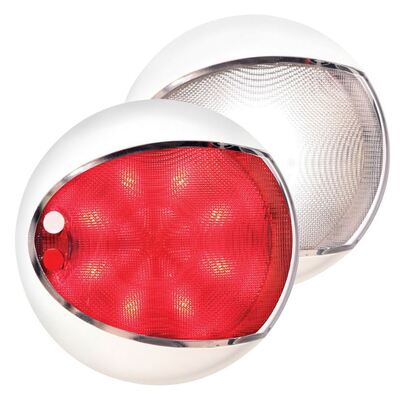 Hella EuroLED 130 White / Red Touch Lamp White Shroud