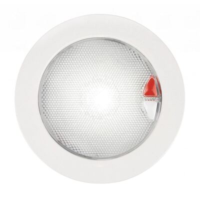 Hella EuroLED 150 White / Red Touch Lamp, 9-33V DC White Plastic Rim