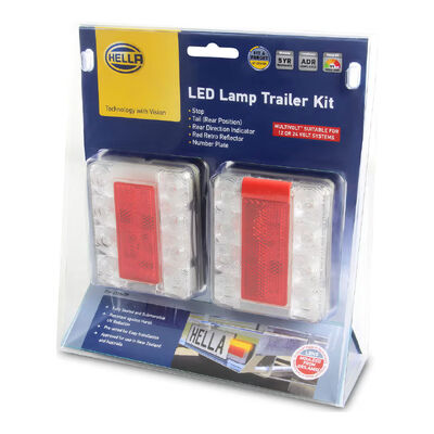 Hella Square Compact Combination Lamp Kit (0.5m cable)