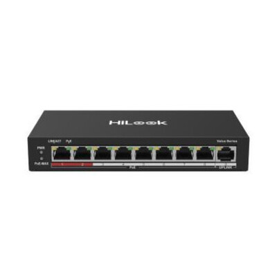 HikVision HiLook NS-0109P-60, L2 Switch, 8 Port PoE, 1 Uplink, 60W PoE Budget, 250m Range