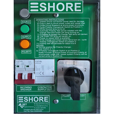 ESHORE Commercial Single Phase 32A device with Reversing Switch (IP66 Rating)