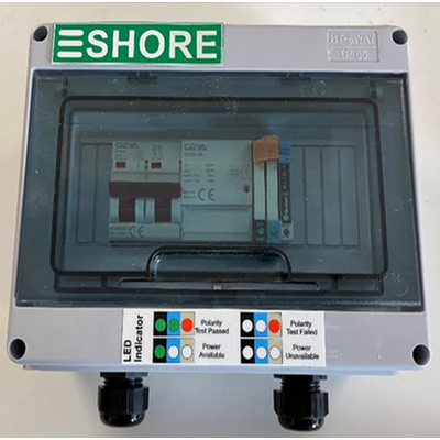 ESHORE Recreational 32A device with Relays Showing (IP65 Rating)