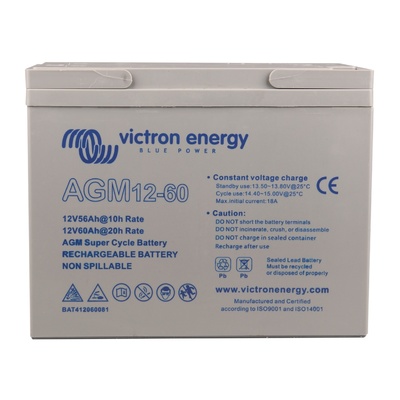 Victron 12V/60Ah AGM Super Cycle Batt. (M6)