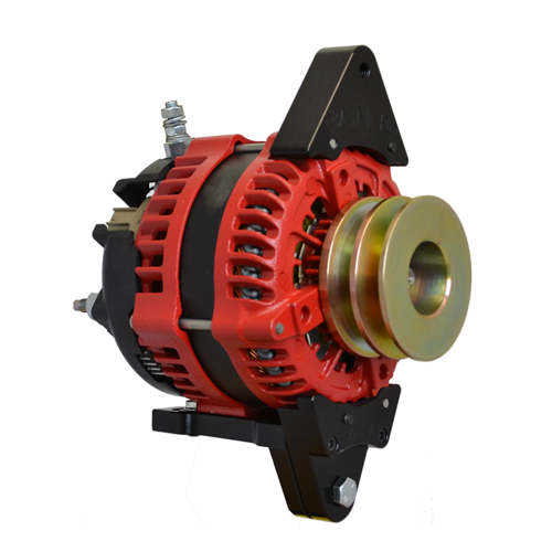 Balmar Alternator, AT Series, 200a, 12v, Single Foot, 1-2 inch, Dual Pulley, Isolated Ground