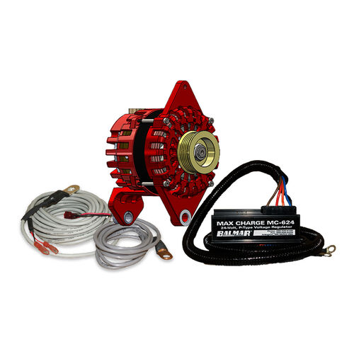 Balmar XT-DF4-24-90-K6-KIT. XT-DF4-24-90-K6 Alternator, MC-624 Regulator, Temperature Sensors