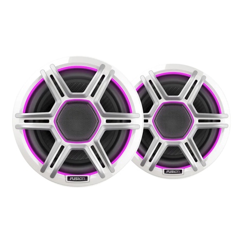 Fusion Apollo™ 6.5" LED Marine Speakers with Sports White Grilles