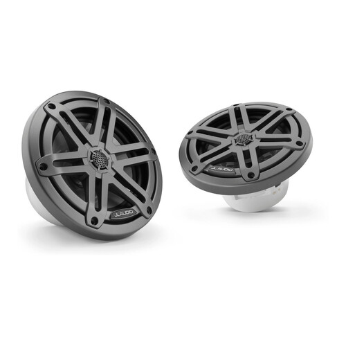 JL Audio M3-650X-S-Gm, 6.5-inch (165 mm) Marine Coaxial Speakers, Gray Metallic Sport Grilles