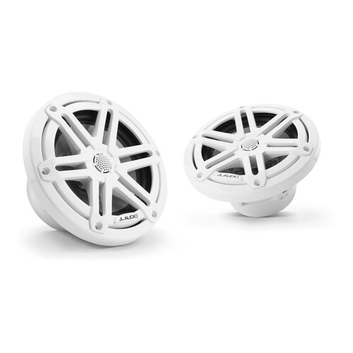 JL Audio M3-650X-S-Gw, 6.5-inch (165 mm) Marine Coaxial Speakers, Gloss White Sport Grilles