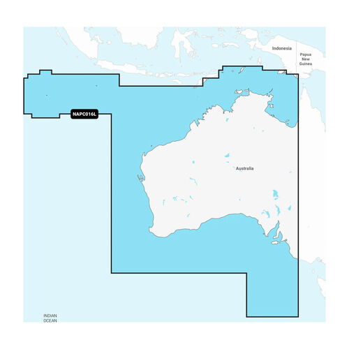 Navionics+ NAPC016L Australia, West & Central Inland and Coastal Marine Charts | microSD/SD & 1-year Subscription