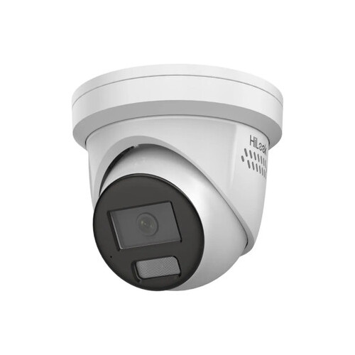 Hikvision HiLook IPC-T269H-MU-SL, 6MP Turret Camera, White with Blue/Red, 2.8mm Fixed Lens, IR 30m, Built-in Mic