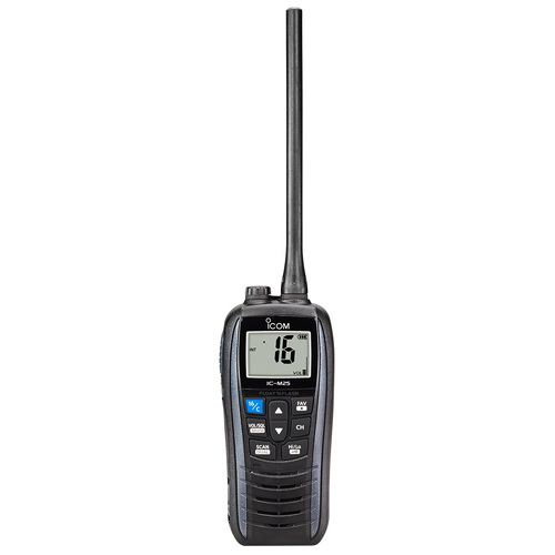 ICOM IC-M25 EURO 5 Watt, Float’n Flash VHF Marine Handheld Transceiver