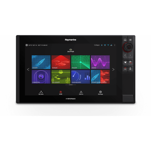 Raymarine AXIOM 16 Pro-S, HybridTouch 16" Multi-function Display with integrated High CHIRP Conical Sonar for CPT-S and Navionics+ Small Download Char