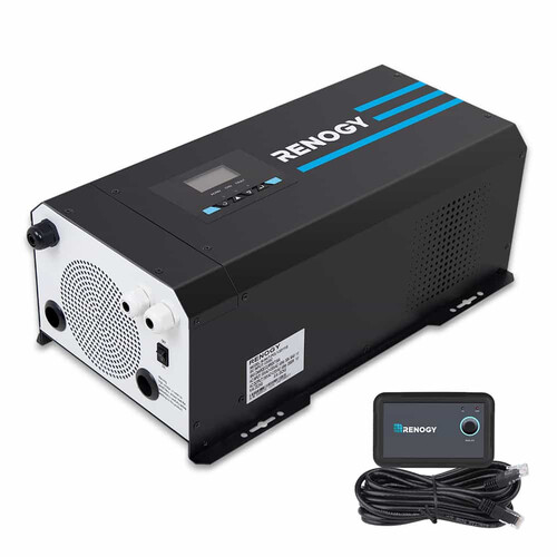 Renogy 12V 2000W Pure Sine Wave Inverter/Charger with LCD and Remote