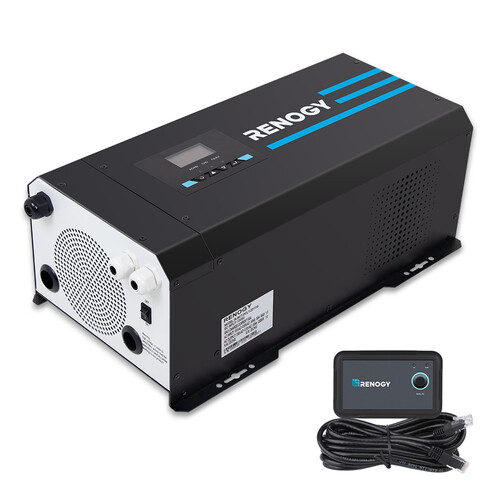 Renogy 12V 3000W Pure Sine Wave Inverter/Charger with LCD Display and Remote