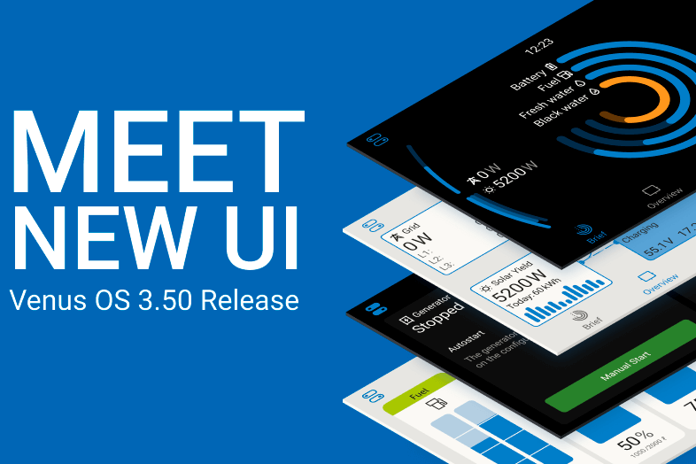 Victron Energy Venus OS v3.50 – New User Interface, Security and Generator Improvements image